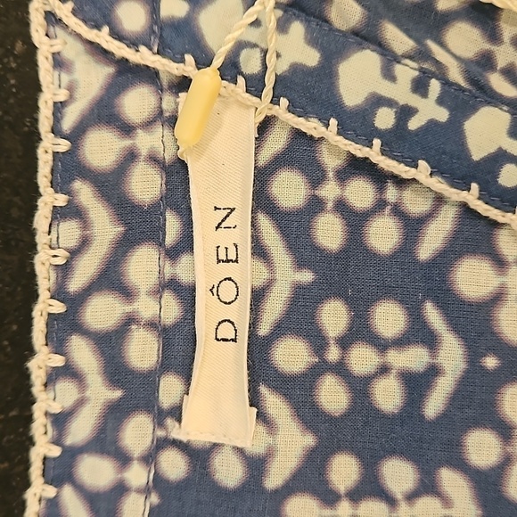 💕DOEN💕 Suri Top ~ Soledad Bloom Blue XL NWT - Picture 11 of 16